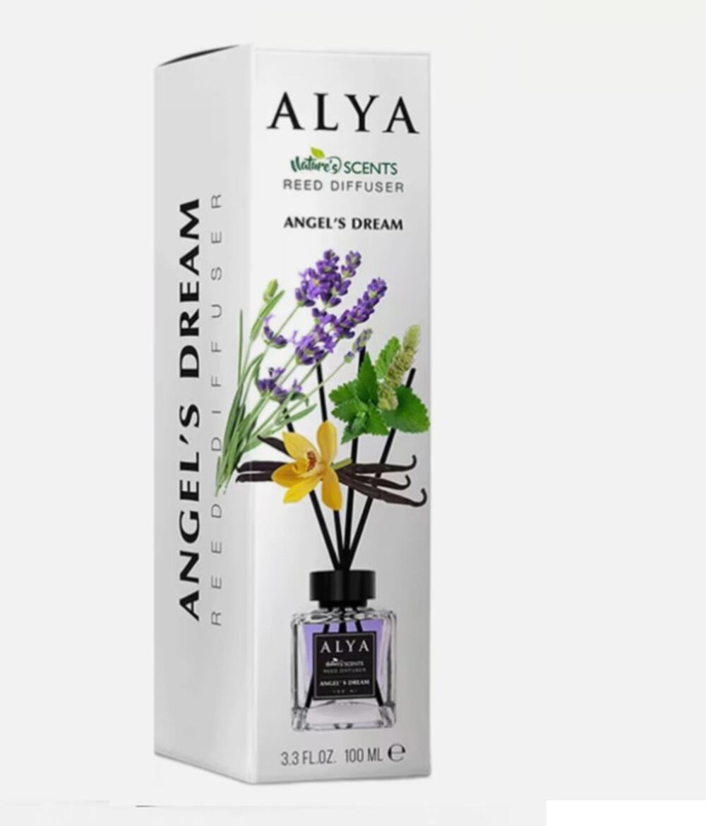 Alya Reed Diffuser Angel’s Dream Nature’s Scents 3.4 Fl. Oz . 100 Ml